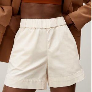 Everlane The Easy Short in Canvas (Off-White), Size 6, 5-Inch Inseam